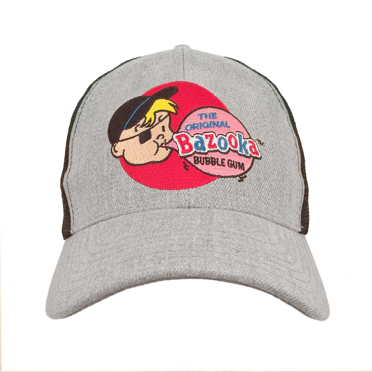 Bazooka Bubble Gum Bazooka Joe Baseball Cap - Gray and Black