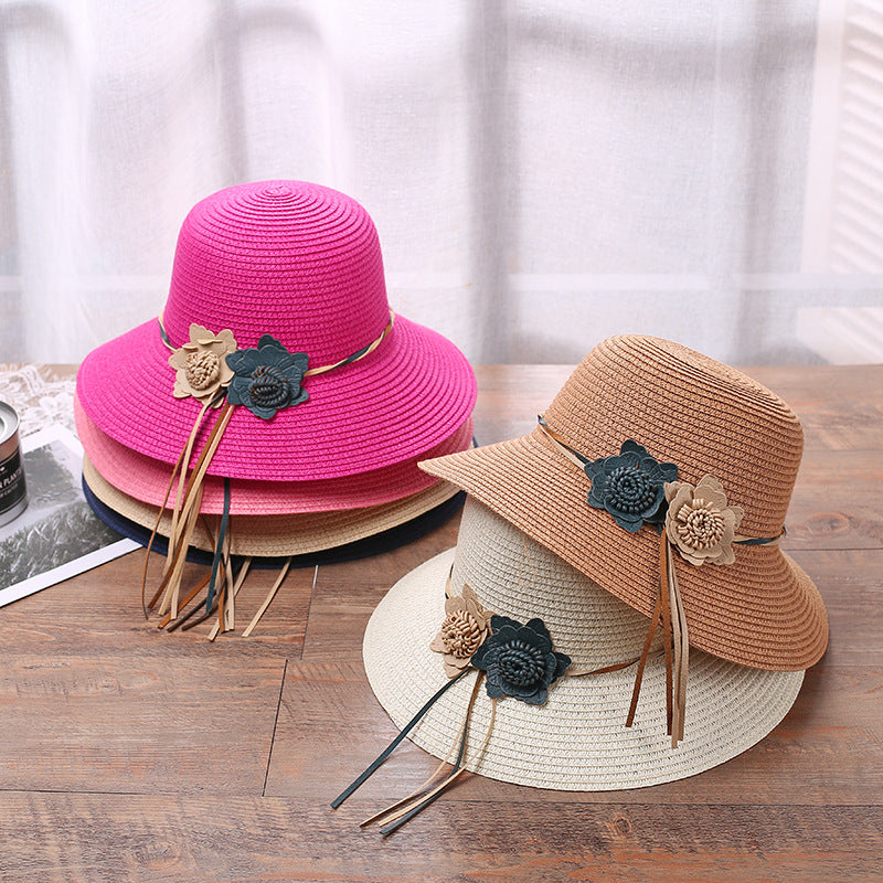 Girls Hats Children Raw Edge Straw Hat For Girls Kids Sun Cap Girls  Hat Baby Beach Caps In leegant Modern Design