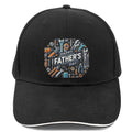 Happy Father's Day Sandwich Brim Baseball Cap (Made in USA)