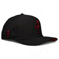 Evil Flamingo Golf Hat | Snapback Cap | Built-in Magnetic Ball Marker Holder + Marker Included | Adjustable Flamingo