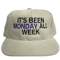 ITS BEEN MONDAY ALL WEEK Vintage Strapback Cap Hat Funny Custom Embroidered