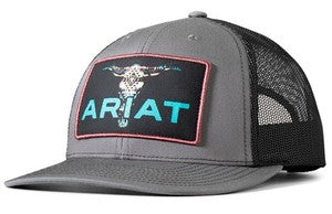 Ariat - Men's Hat Baseball Cap Logo Bull Skull Patch - A300085907